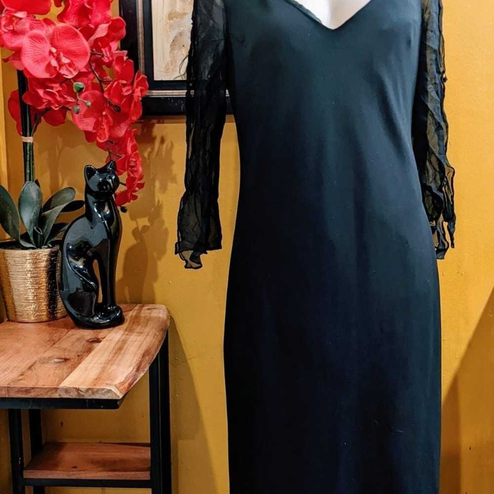 Vintage Jones New York Formal Black Evening Gown/… - image 1