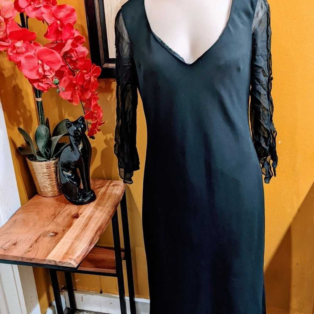 Vintage Jones New York Formal Black Evening Gown/… - image 2