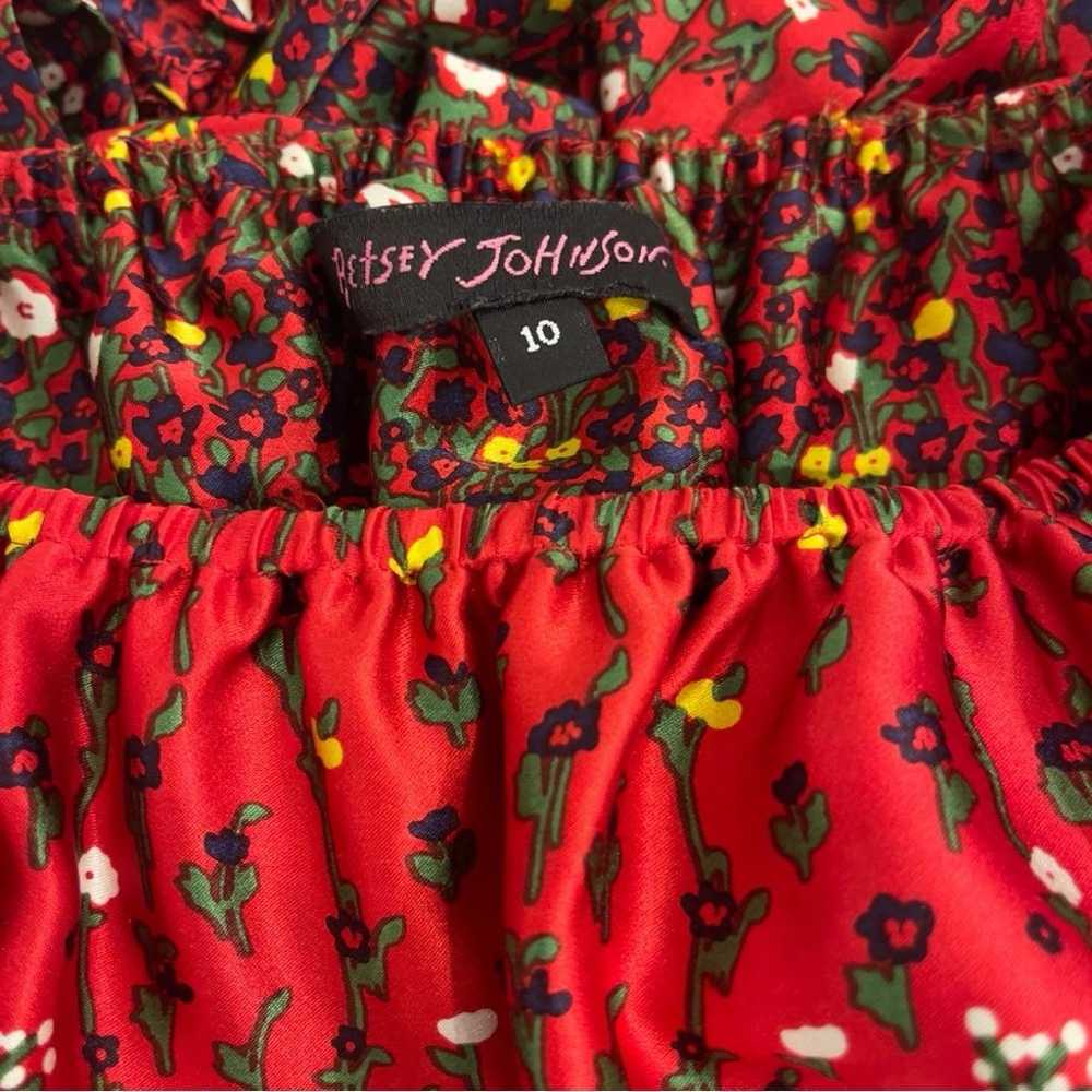 STUNNING Vintage Betsey Johnson Silk Floral Babyd… - image 8