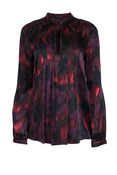 Theory - Purple, Magenta, & Black Print Silk Pintu