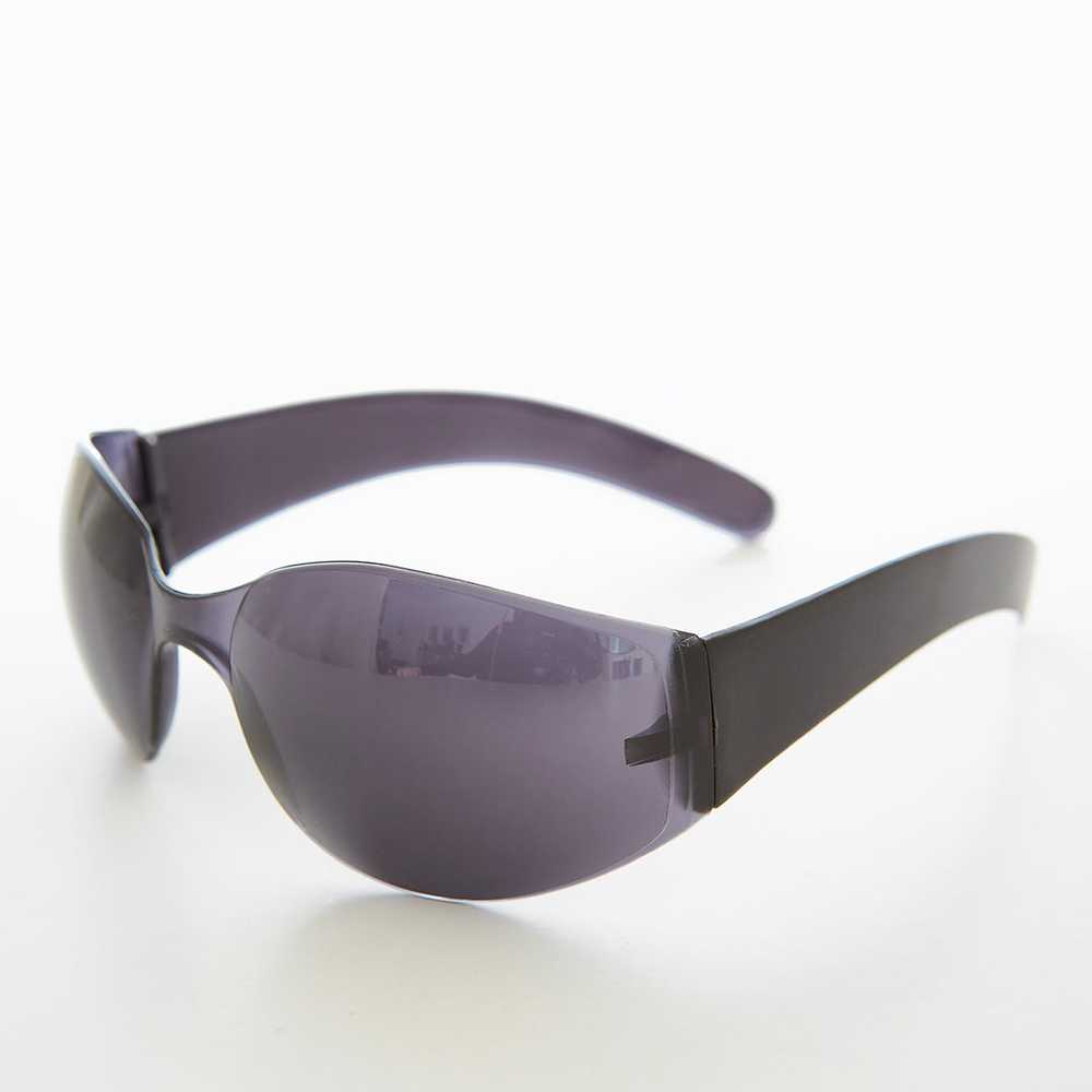 Futuristic Goggle Wrap Around Sunglasses - Blast - image 2