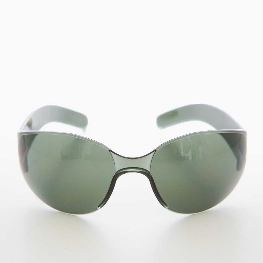 Futuristic Goggle Wrap Around Sunglasses - Blast - image 3