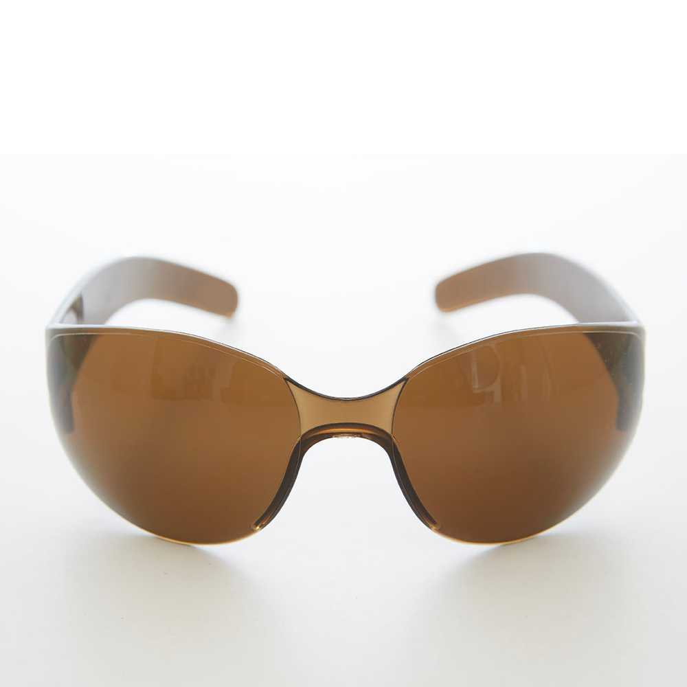 Futuristic Goggle Wrap Around Sunglasses - Blast - image 5