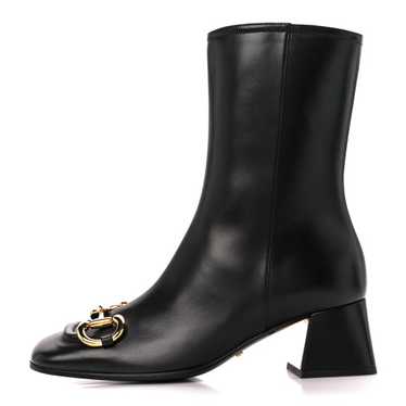 GUCCI Nappa Charlotte Horsebit 55mm Ankle Boots 35