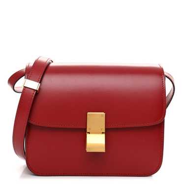 CELINE Box Calfskin Teen Classic Box Flap Bag Red - image 1