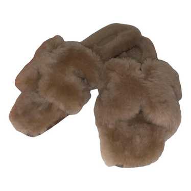 Hermès Oran shearling mules - image 1