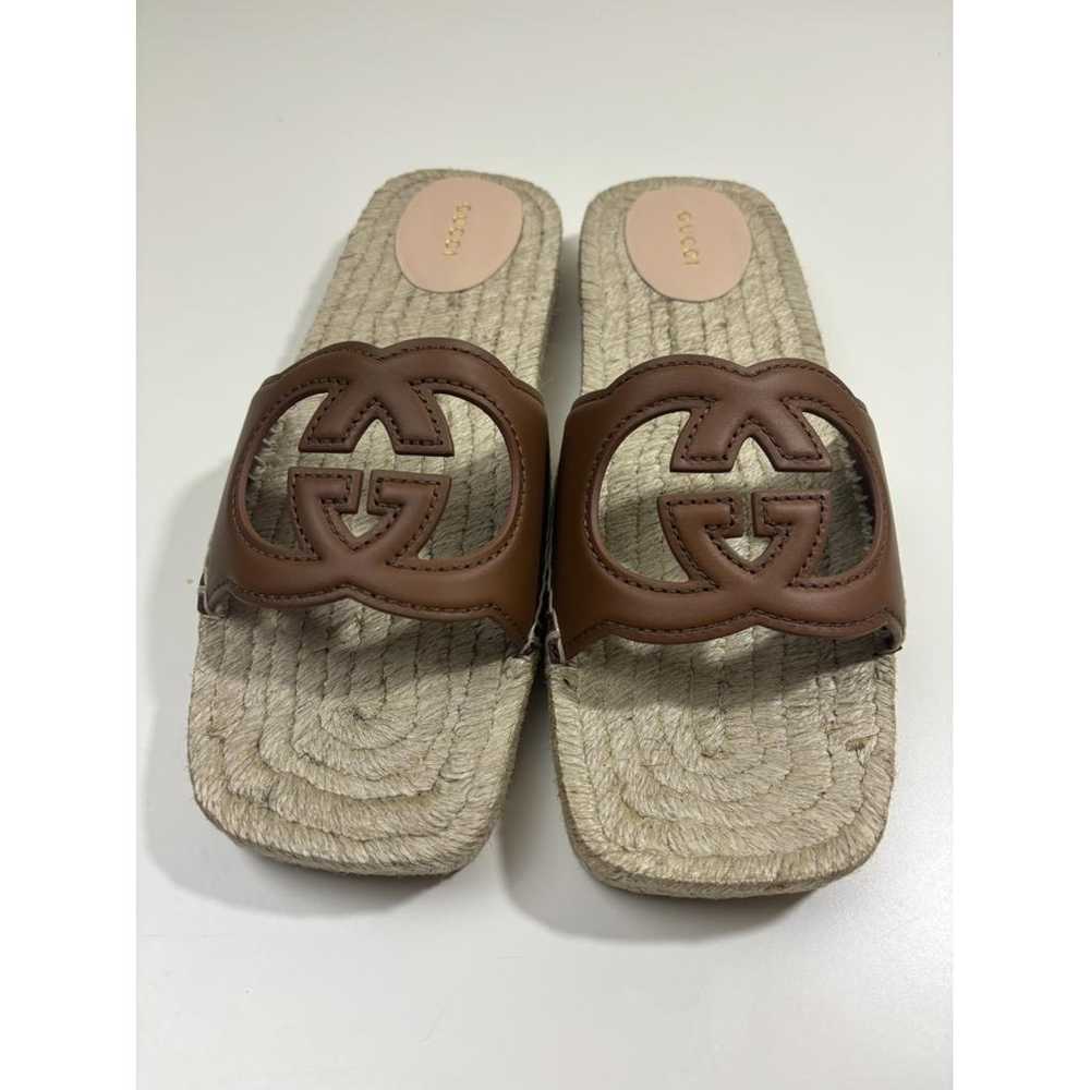 Gucci Leather espadrilles - image 3