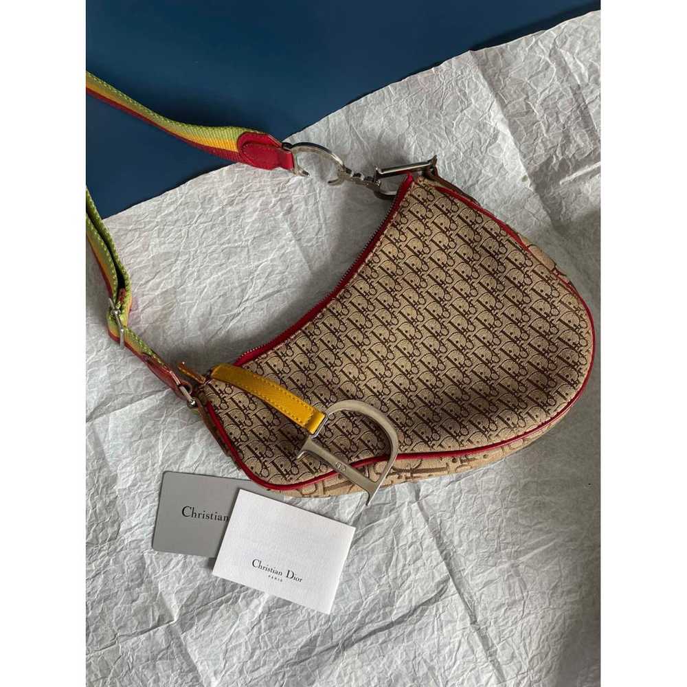 Dior Saddle Vintage Zip cloth handbag - image 5