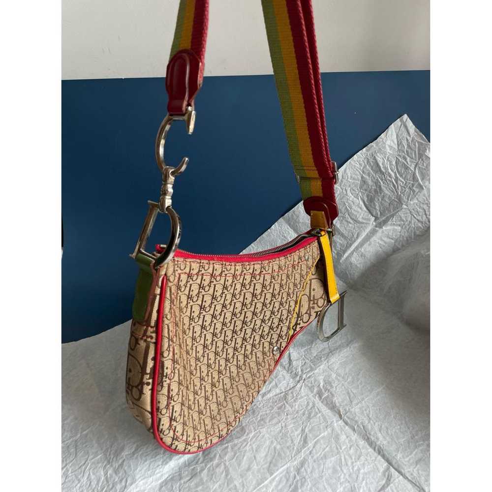 Dior Saddle Vintage Zip cloth handbag - image 7