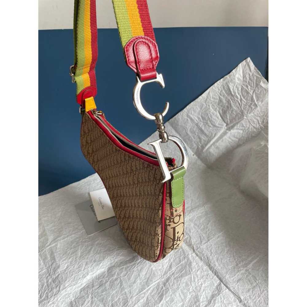 Dior Saddle Vintage Zip cloth handbag - image 9