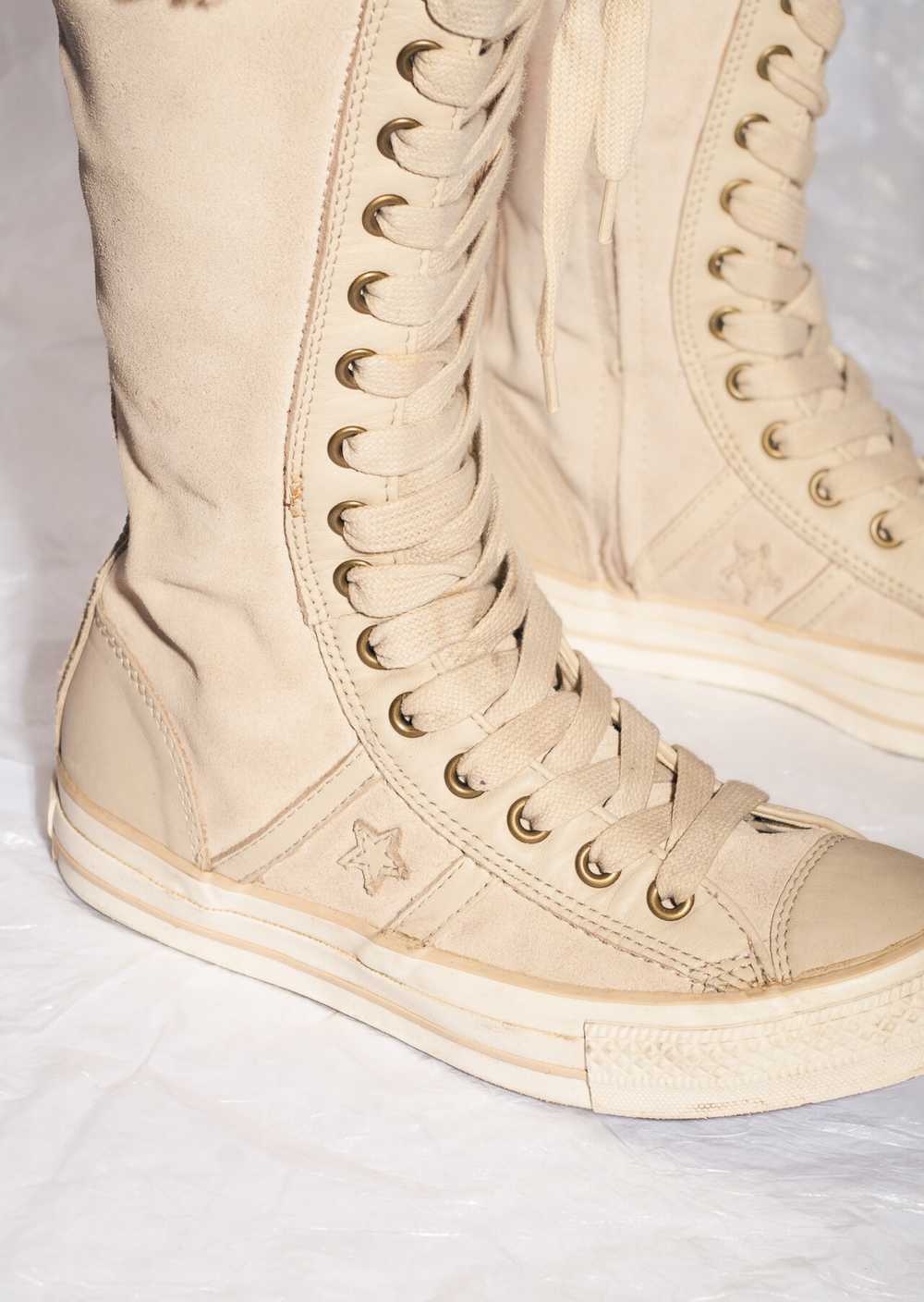 Vintage Y2K Converse Knee High Sneaker Boots in B… - image 7