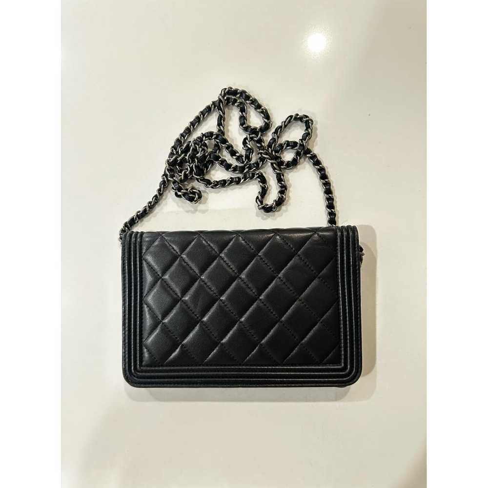 Chanel Wallet On Chain Boy leather crossbody bag - image 3