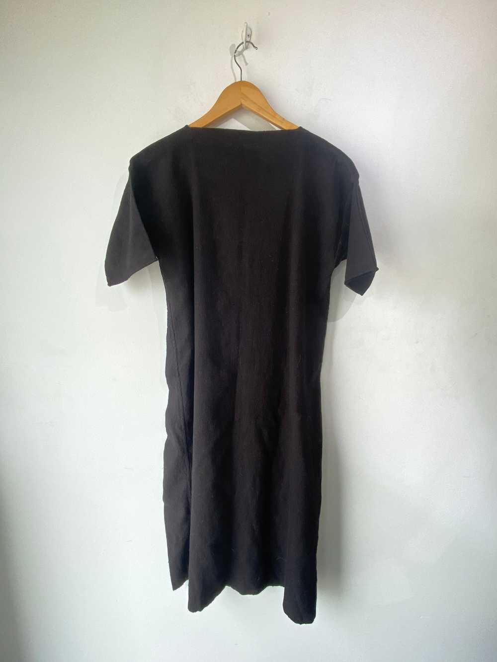 Vintage Black Victorian Linen Dress - image 4