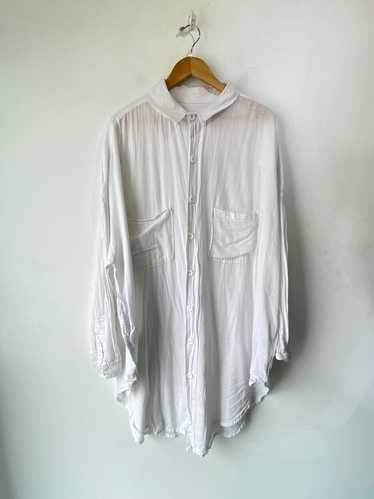 White Cotton Shirt Dress