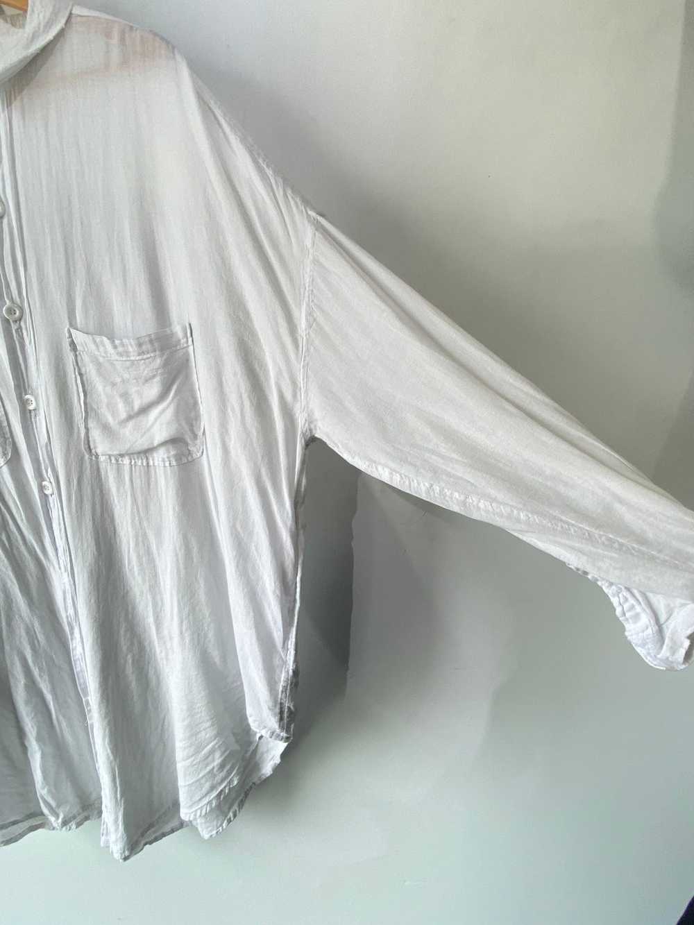 White Cotton Shirt Dress - image 6