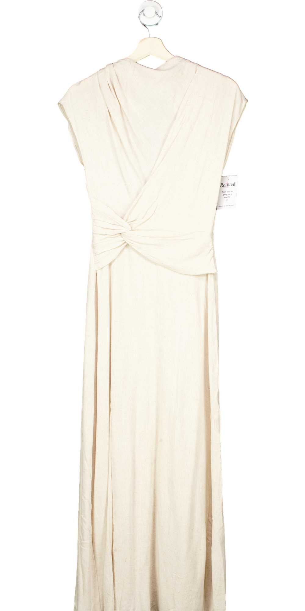 ASOS Cream Back Cut-out Midi Dress UK 8 - image 1