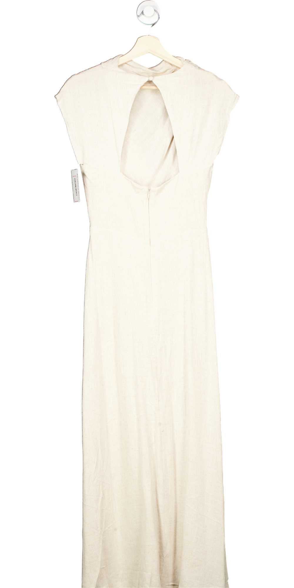 ASOS Cream Back Cut-out Midi Dress UK 8 - image 2