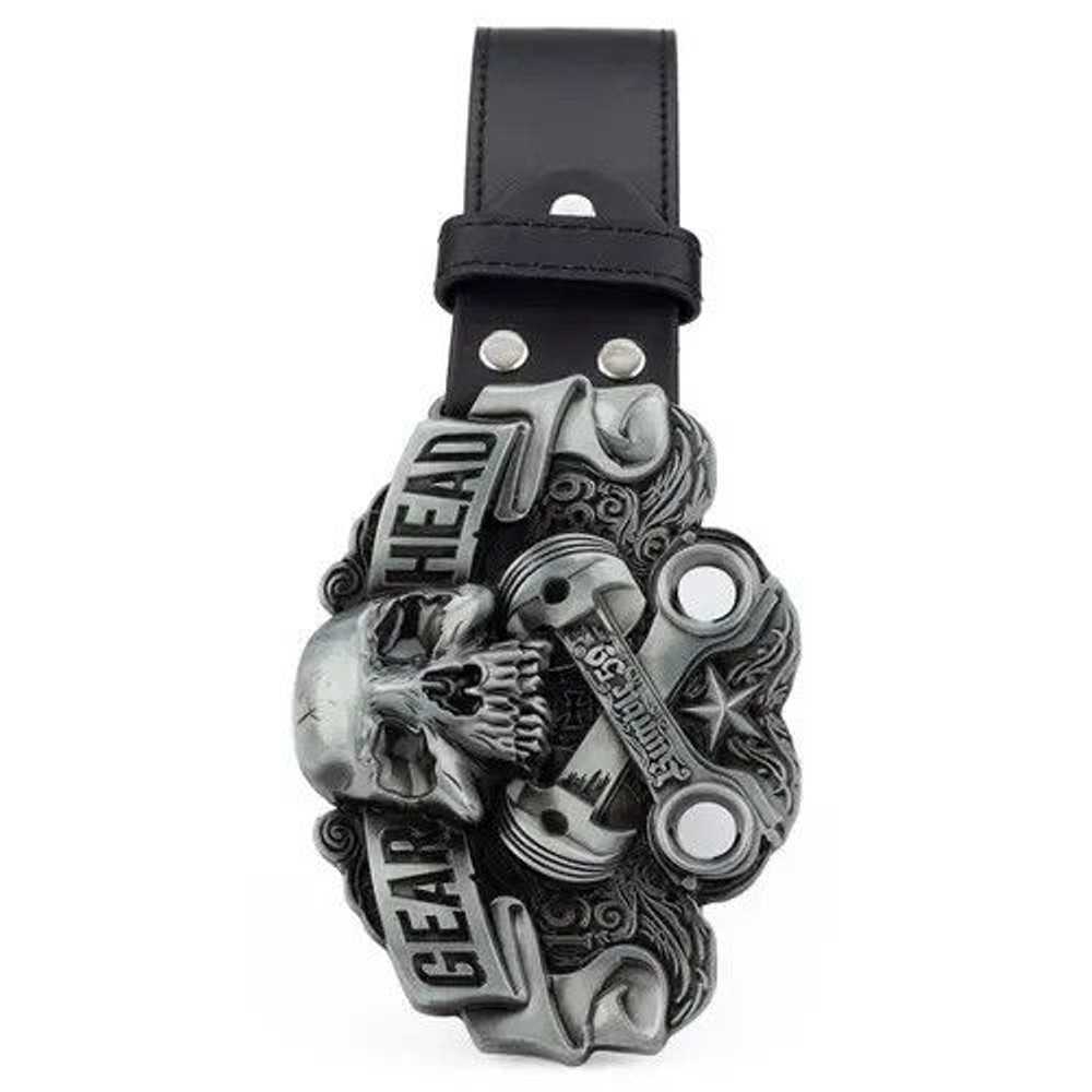 Japanese Brand × Streetwear Skull Buckle Belt - image 2