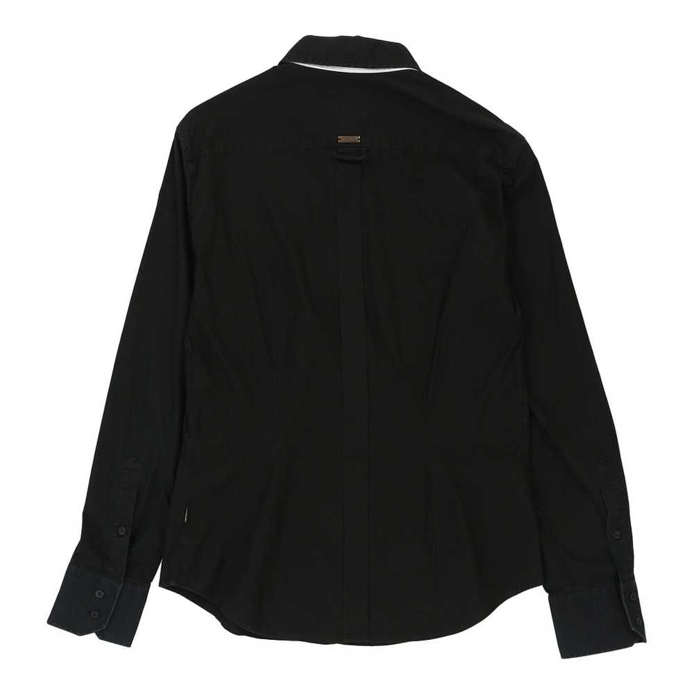 Just Cavalli Slim Shirt - Large Black Cotton - image 2