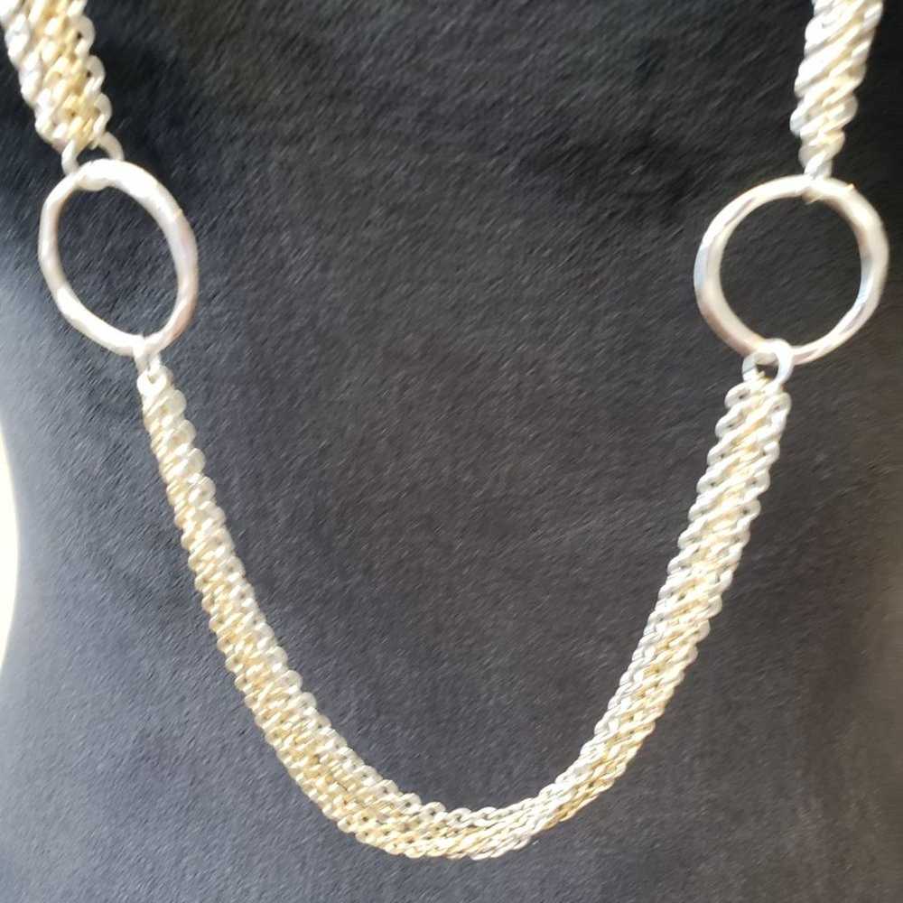 Other Womens Gold Silver Ring Station Multi-Chain… - image 3