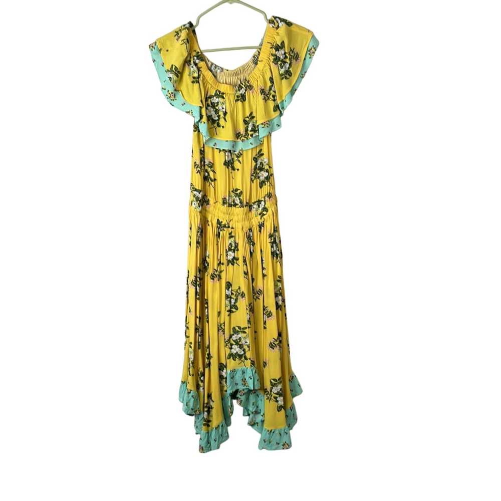 Vintage Matilda Jane Womens Yellow Floral Off The… - image 1