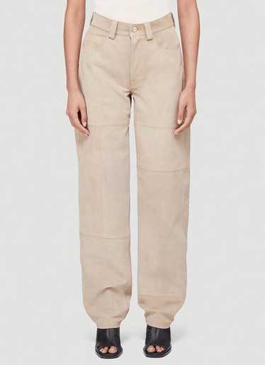Sunnei SUNNEI NWT Classic Leather Pant Beige Suede