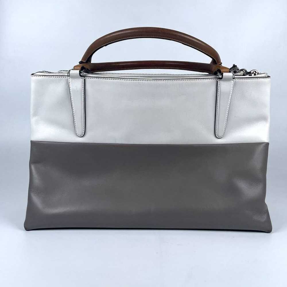 Coach Coach White/Gray Colorblock Borough Convert… - image 3