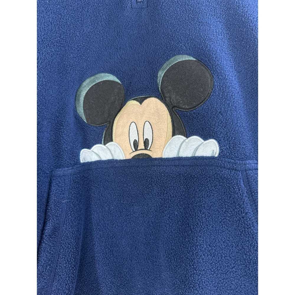 Disney Disney Mickey Mouse Navy Blue Hooded Fleec… - image 2