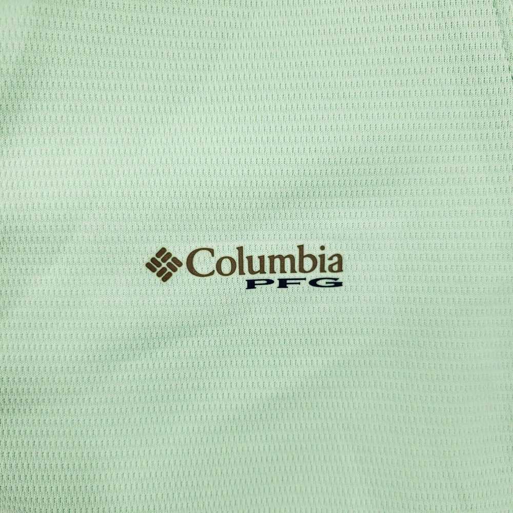 Vintage Columbia Polo Womens XL Green Top Short S… - image 3