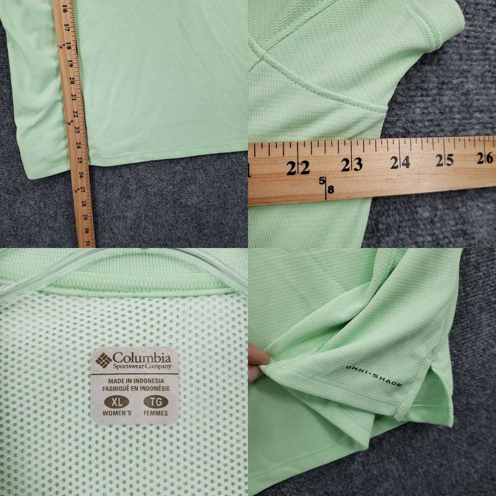 Vintage Columbia Polo Womens XL Green Top Short S… - image 4