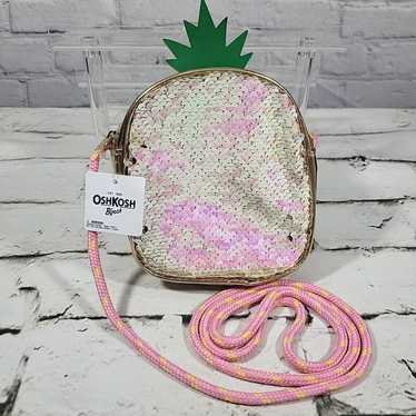 Vintage OSHKOSH B'Gosh Pineapple Flip Sequin Purs… - image 1