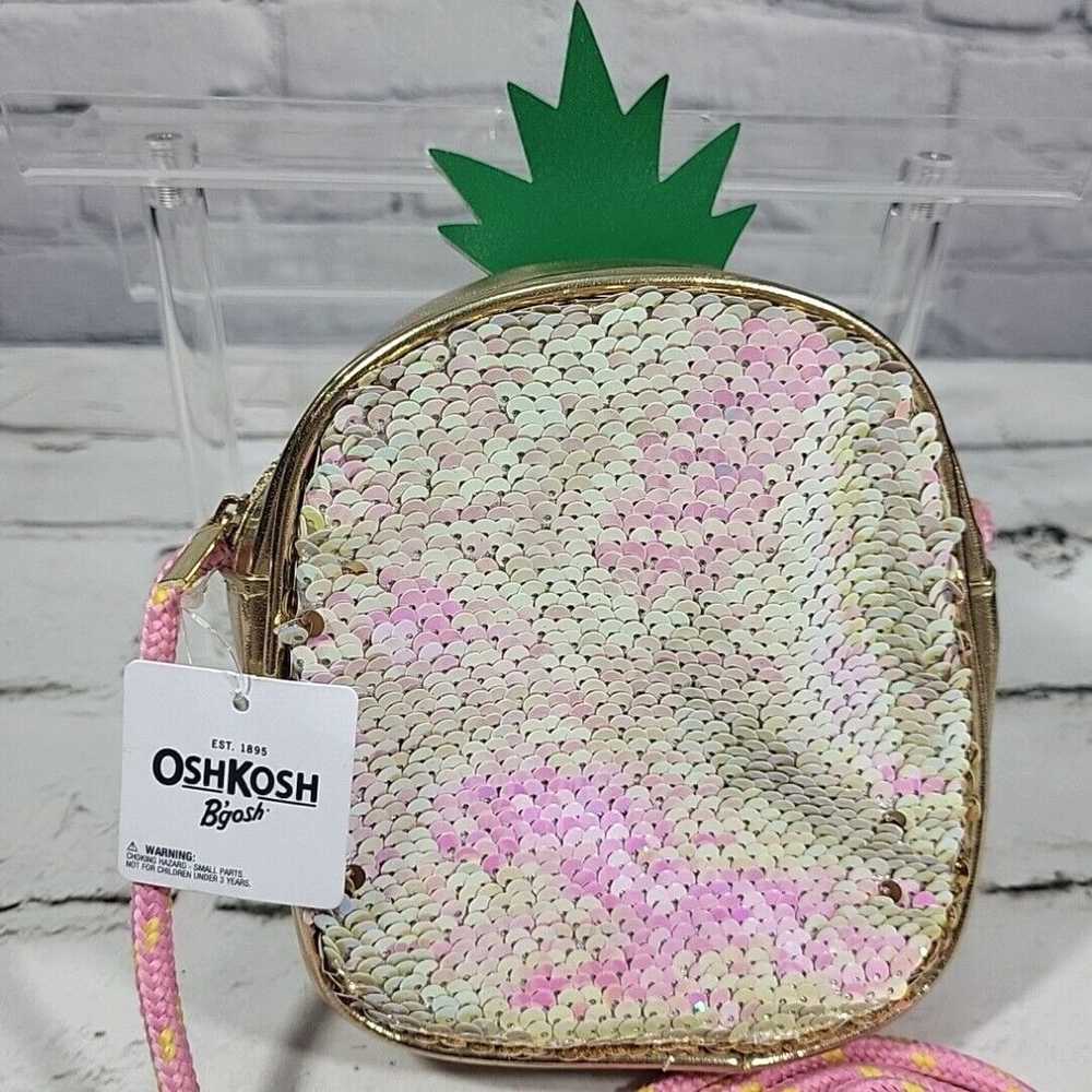 Vintage OSHKOSH B'Gosh Pineapple Flip Sequin Purs… - image 2