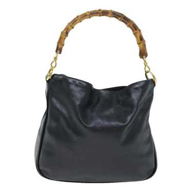 Gucci Bamboo leather handbag - image 1