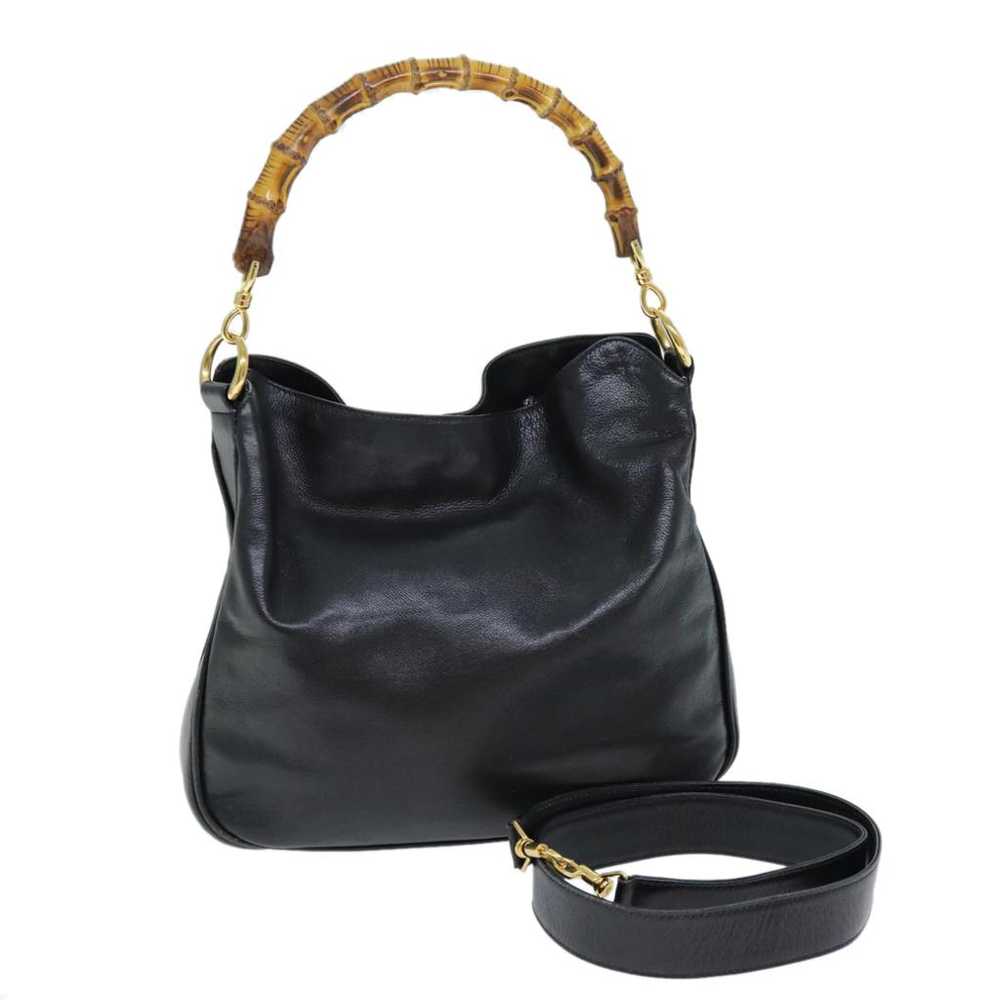 Gucci Bamboo leather handbag - image 2