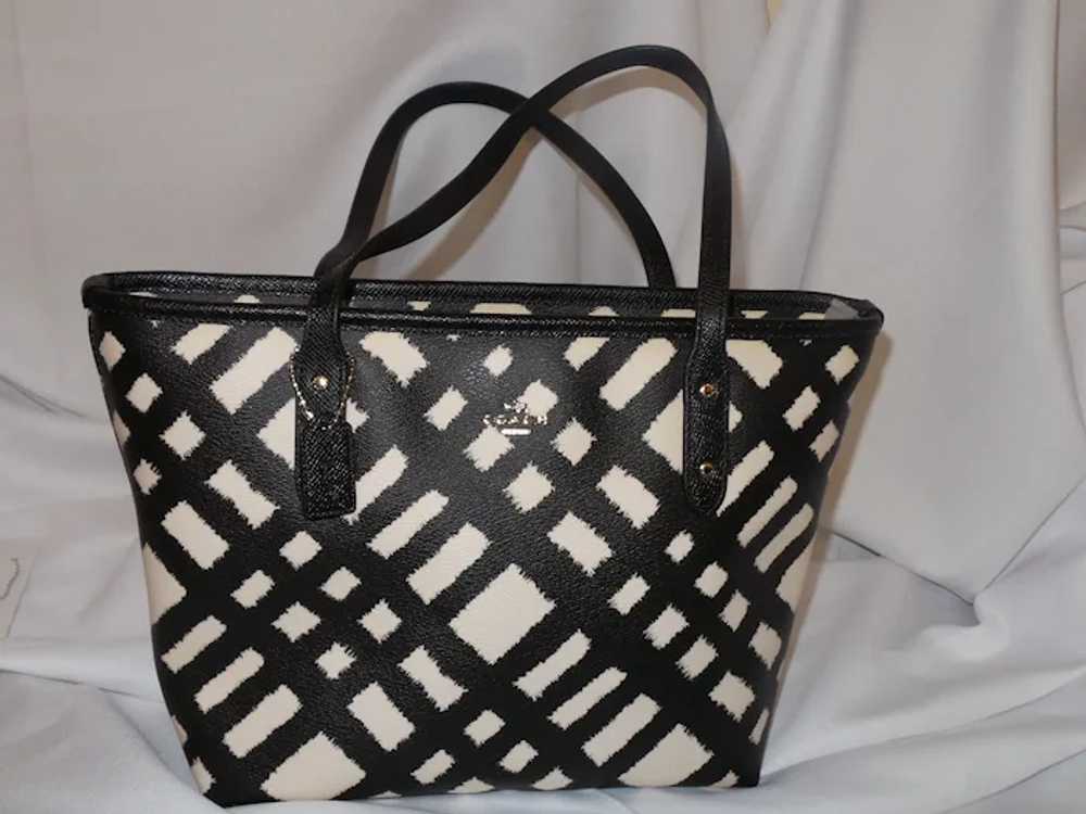 Coach Mini City Zip Tote in Wild Plaid Print - image 11