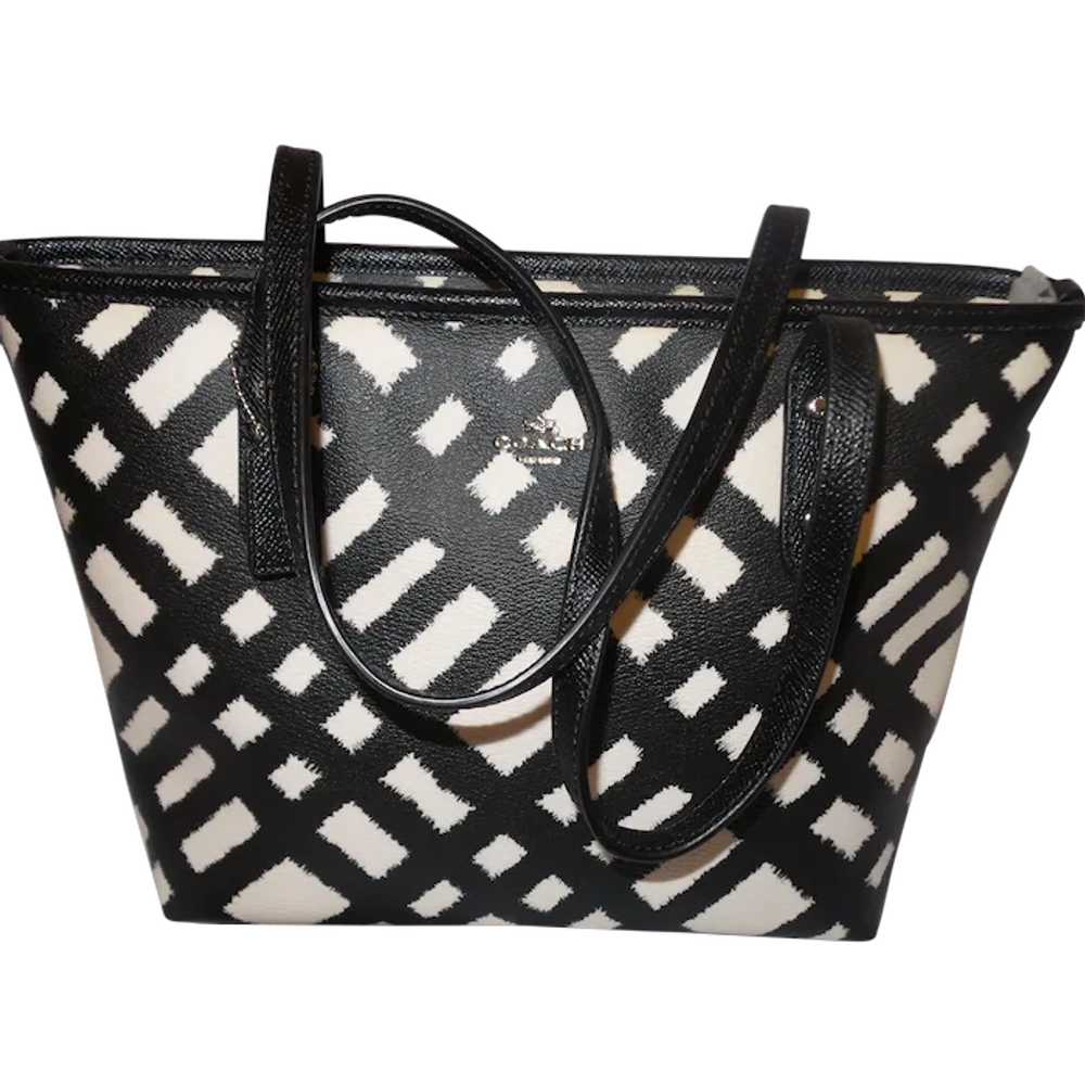 Coach Mini City Zip Tote in Wild Plaid Print - image 1