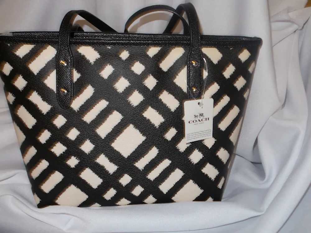 Coach Mini City Zip Tote in Wild Plaid Print - image 3