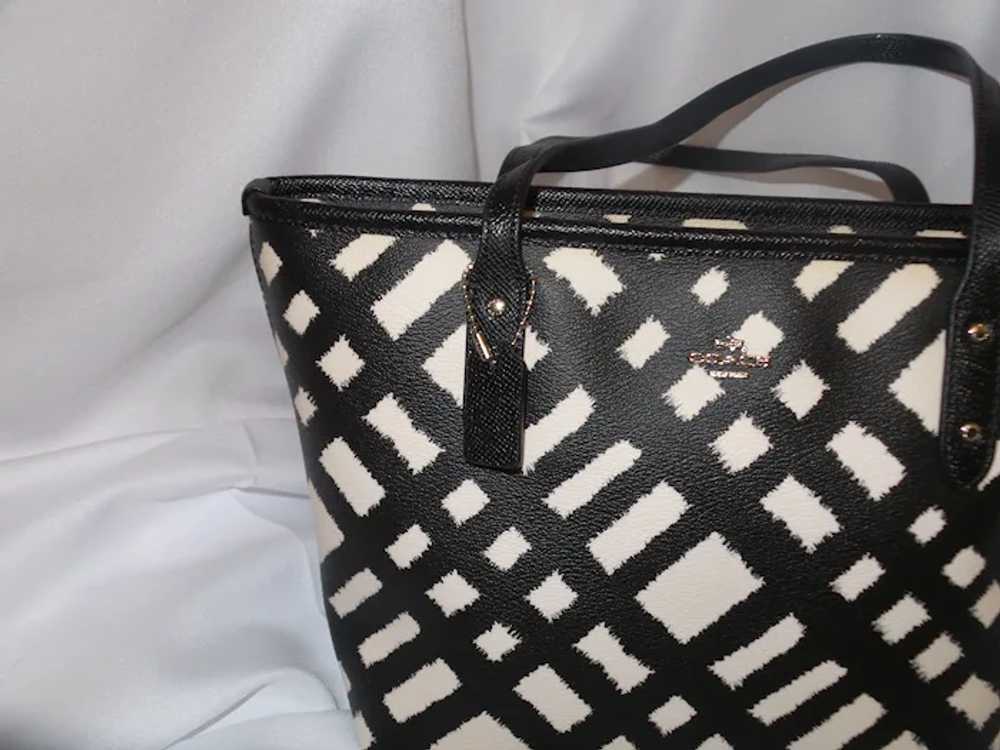 Coach Mini City Zip Tote in Wild Plaid Print - image 8