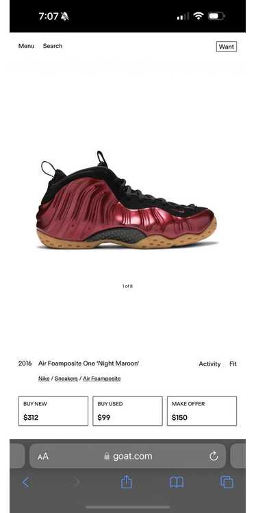 Nike Air Foamposite One 'Night Maroon' 2016