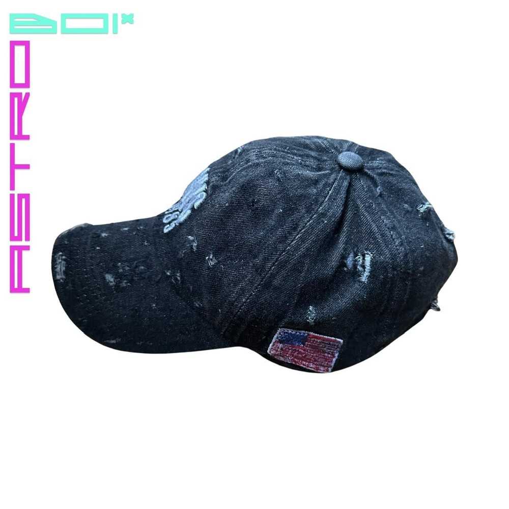 Custom × Hat × Rare ASTROBOI* DISTRESSED BLACK DE… - image 7