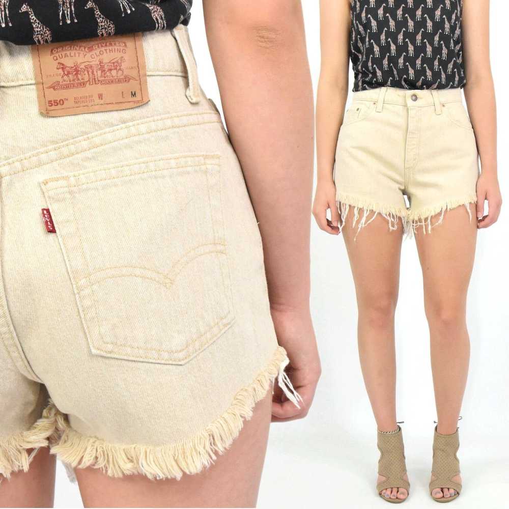 Levi's Vintage Womens Levis 550 High Waist Shorts… - image 1