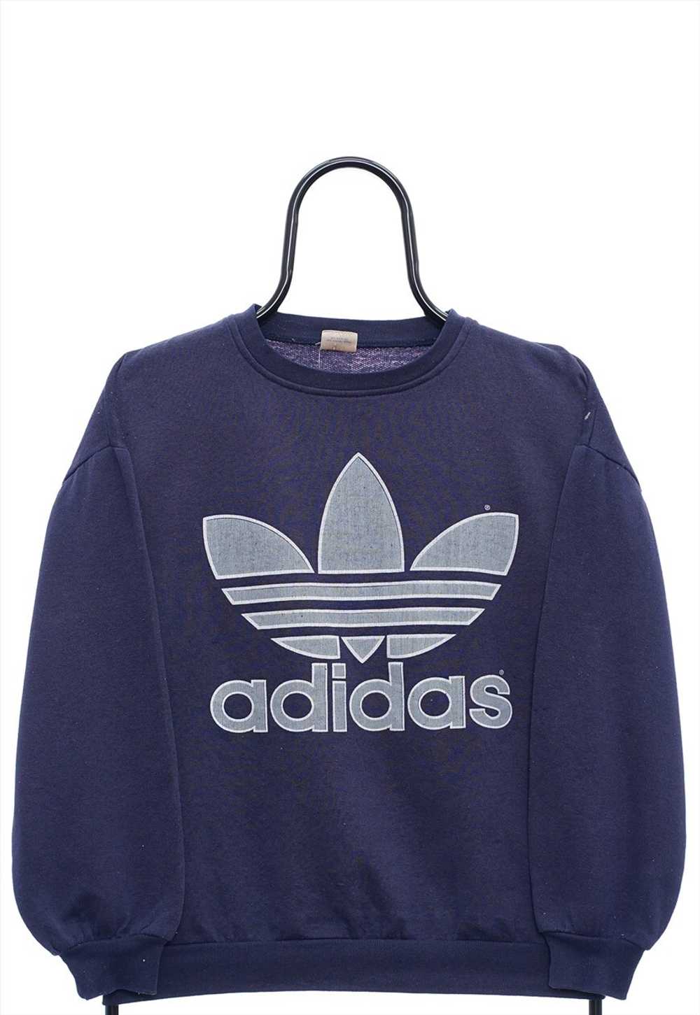 Vintage Adidas Graphic Navy Sweatshirt Womens - image 1