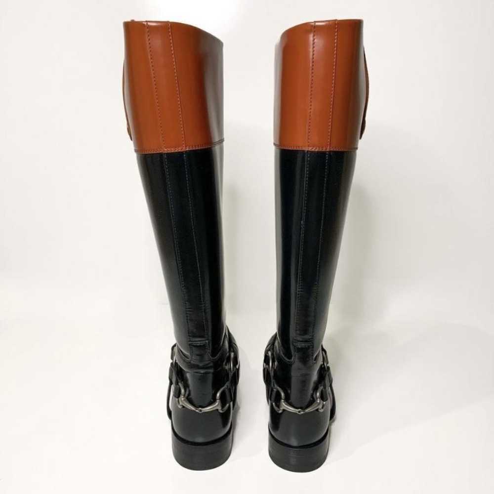 Gucci Leather riding boots - image 4