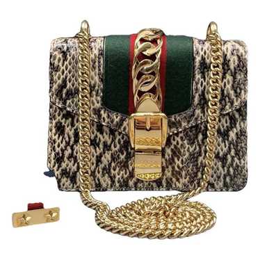 Gucci Sylvie Flap Chain leather crossbody bag - image 1