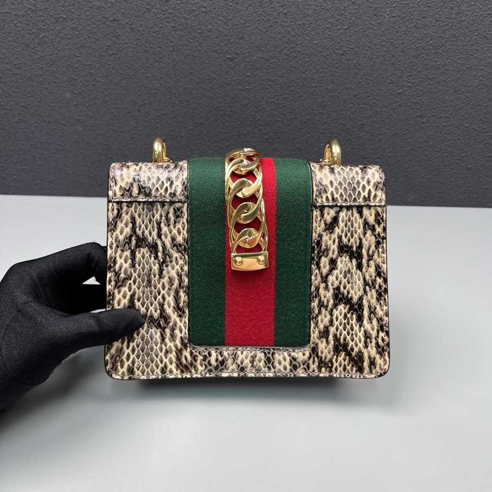 Gucci Sylvie Flap Chain leather crossbody bag - image 2