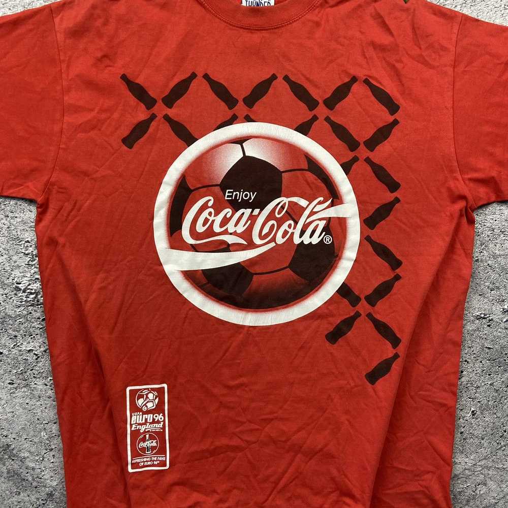 Coca Cola × Soccer Jersey × Vintage Vinatge Coca-… - image 2