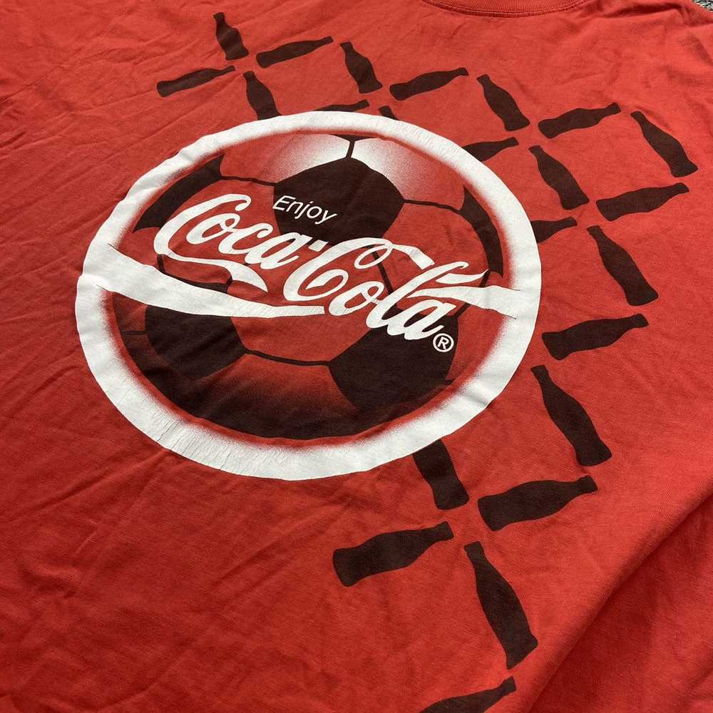 Coca Cola × Soccer Jersey × Vintage Vinatge Coca-… - image 4