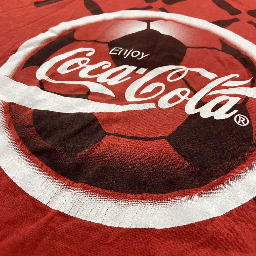 Coca Cola × Soccer Jersey × Vintage Vinatge Coca-… - image 5