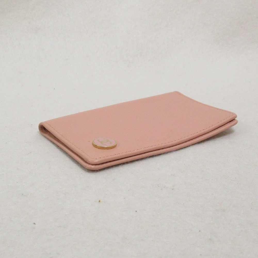 Chanel CHANEL Card Case Pink leather - image 3