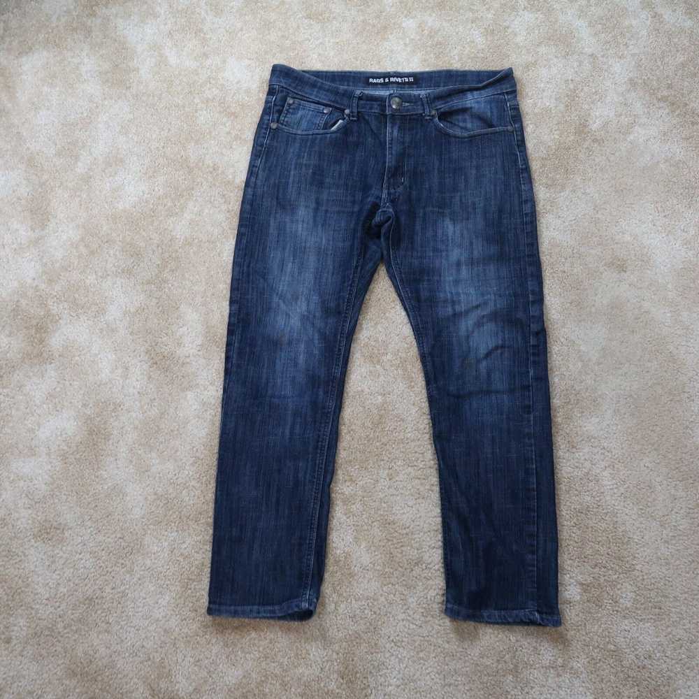 Vintage Rags & Rivets Straight Leg Jeans Men's 34… - image 1